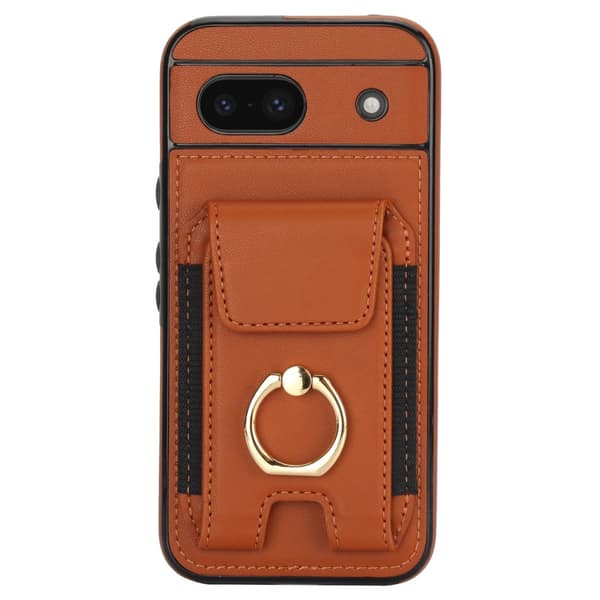 Kickstand-etui for Google Pixel 8a med kortspor Brown