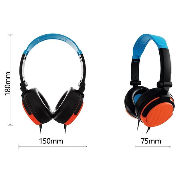 For PS5 Nintendo Switch OLED XBOX PC Gaming Headset Kablede Hodetelefoner med Mikrofon Black