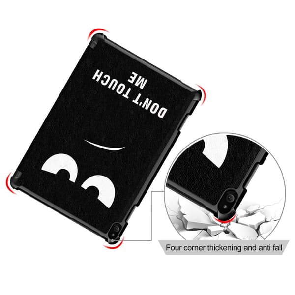 Tri - fold Fodral till Lenovo Tab P10 - Do Not Touch Svart
