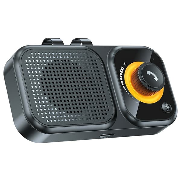 Bluetooth-høyttaler for bil, intelligent klips, musikkspiller, automatisk påslåing Black