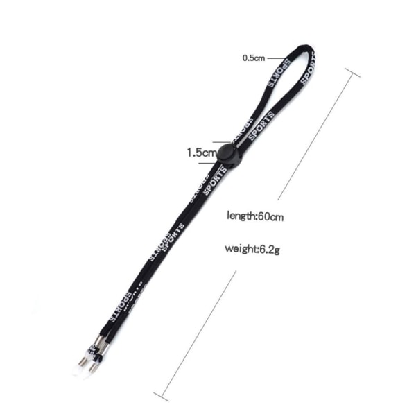 Eye Glasses Lanyard Anti-falling Eyeglass Holder Fixing Strap Black