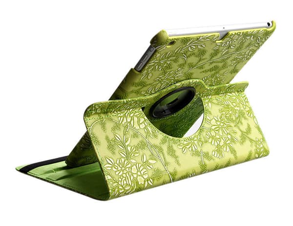 Fodral till iPad Mini 1/2/3 360 rotation Blommor Orange
