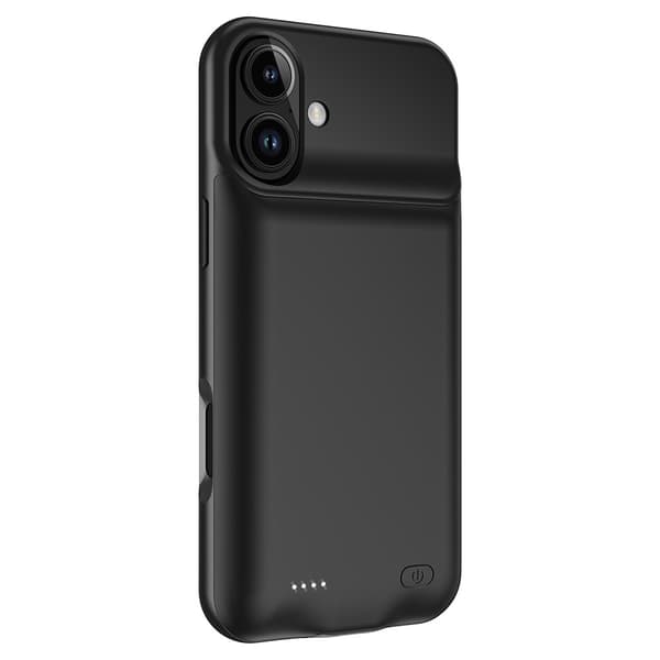 Laderetui med 7000 mAh oppladbart batteri for iPhone 16 Transparent