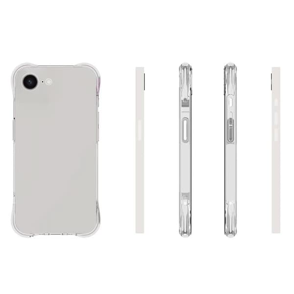 WANLONFENG puhelinkotelo ja näytönsuoja iPhone 17e / 16e -puhelimelle Transparent