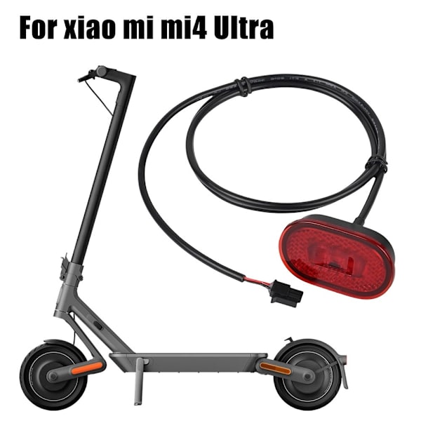 Baglygte LED - lampe til Xiaomi 4 Ultra Scooter Red
