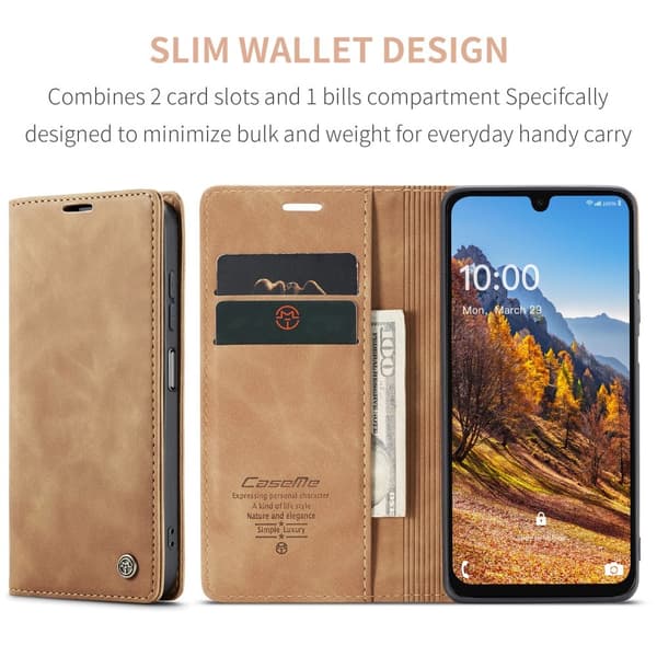 CASEME Plånboksfodral Samsung Galaxy A26 5G Brun