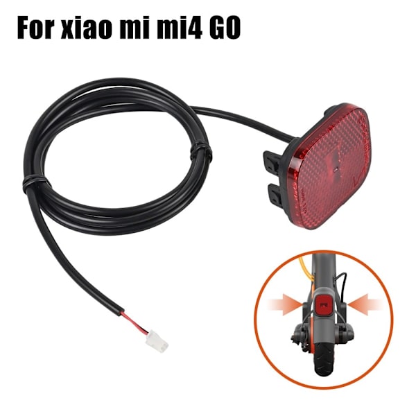Baglygte LED - lampe til Xiaomi 4 Go Scooter Red