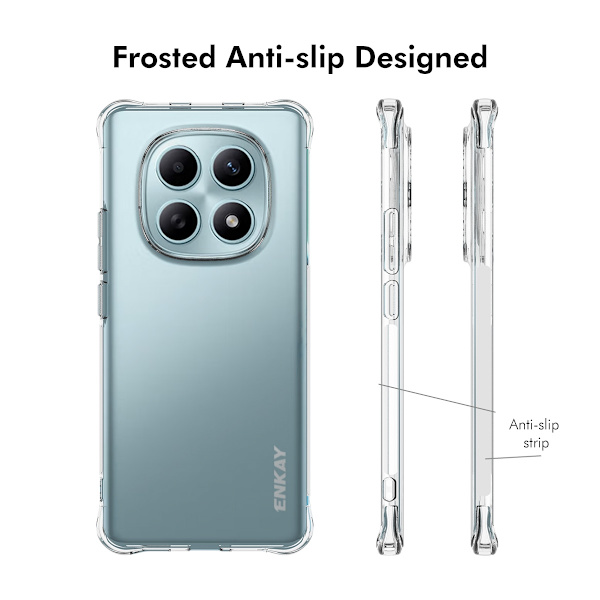 ENKAY termoplastisk polyuretan deksel til Xiaomi Redmi Note 15 5G / 4G Transparent