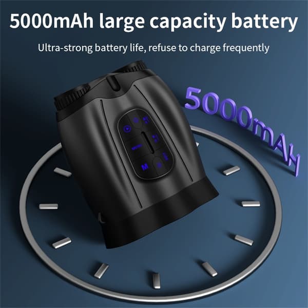 4K Nattekikkert med 16x digital zoom og 5000 mAh batteri – Digital IR-kikkert med kamera Black