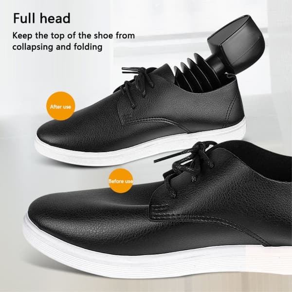 1st justerbar plastsko Skoblock Shoe Extender sko storlek 40 - 46 Svart
