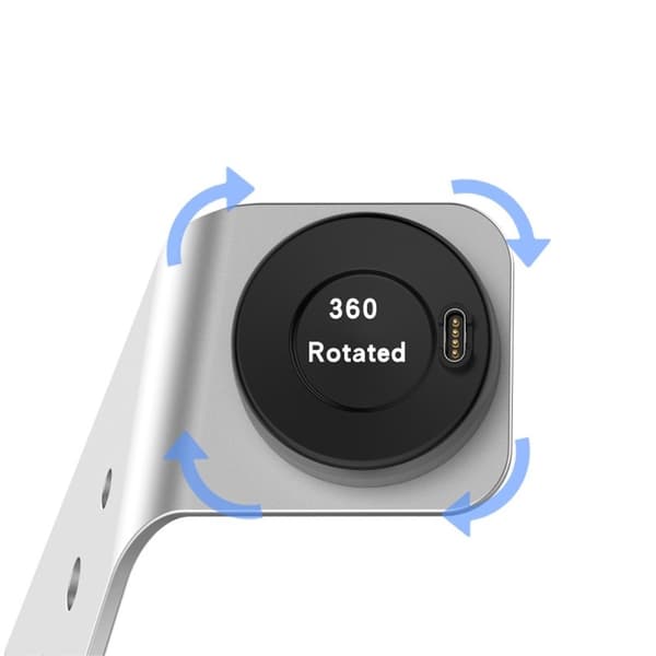 För Garmin Venu 3 Venu 3S Vivoactiv 5 Laddare Laddningsdocka Silver