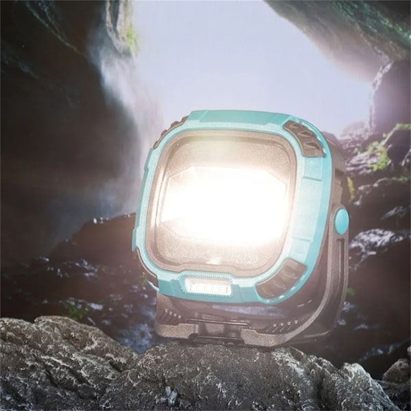 COB Magnetisk Spotlight Arbejdslys Bærbar nødlommelygte Blå Blue