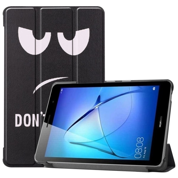 Tri-fold Stand Case for Huawei MatePad T8 - Do not Touch Me Black