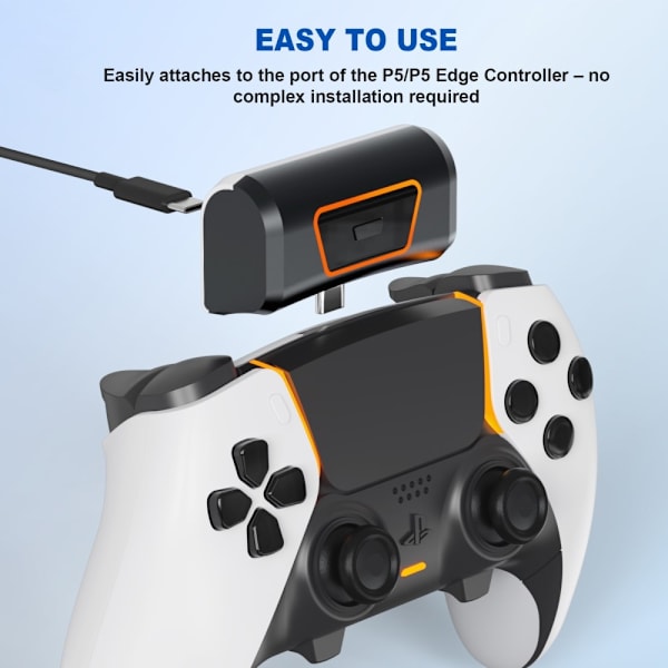 PS5 Playstation 5 Control 2000mAh PowerBank ulkoinen akku Black