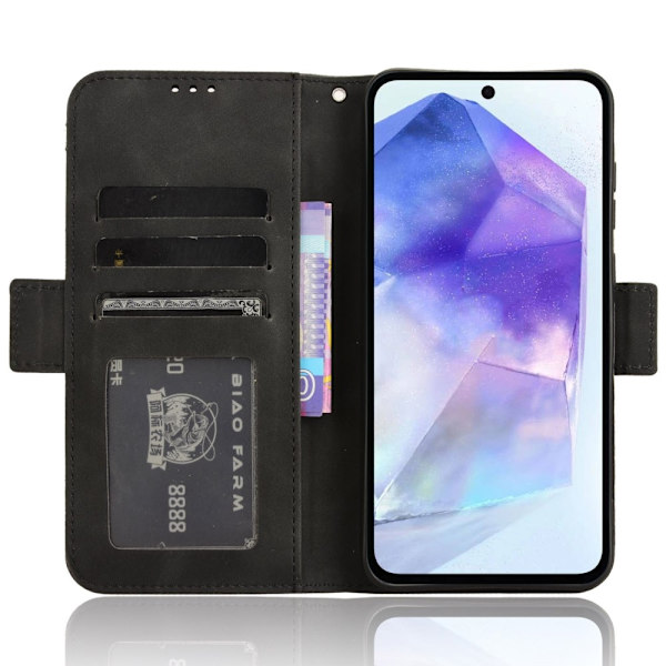 Tegnebogstelefontaske til Samsung Galaxy A55 Black