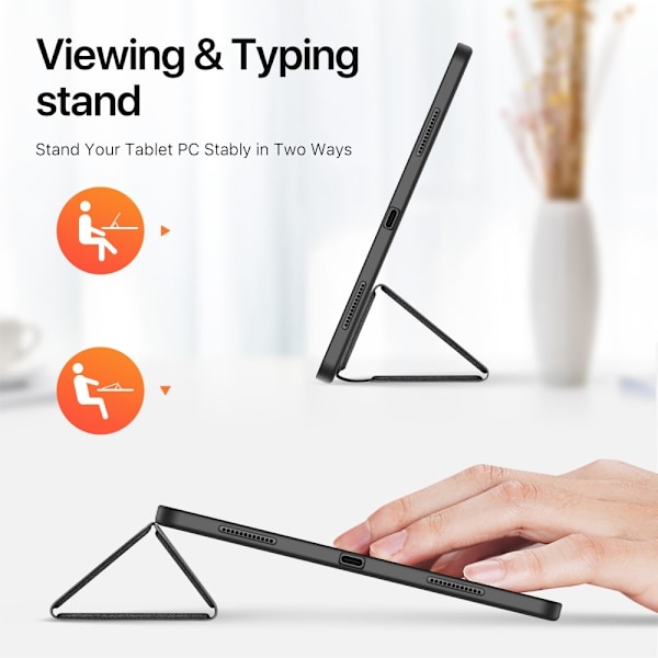 DUX DUCIS Domo iPad Air 13 (2024) Trefoldet stativ - Sort Black