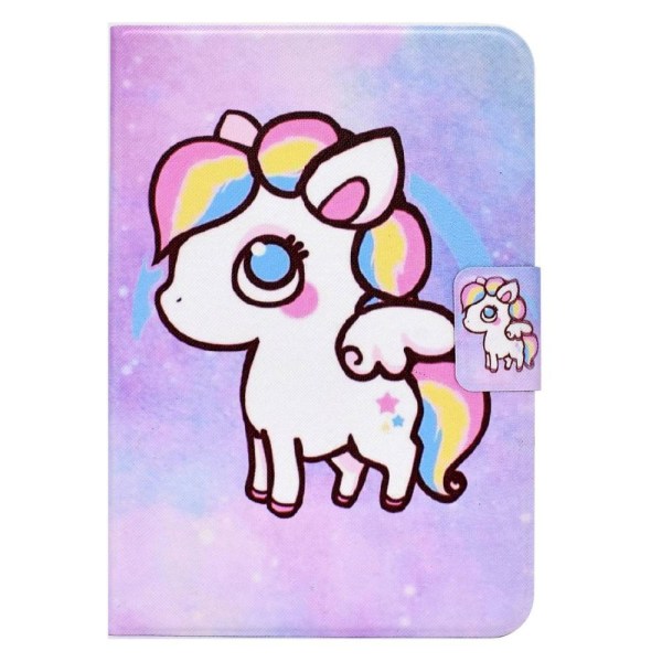 Til iPad 10.9 (2022) Tabletetui Cover Foldbart stativ - Farverig pony Multicolor