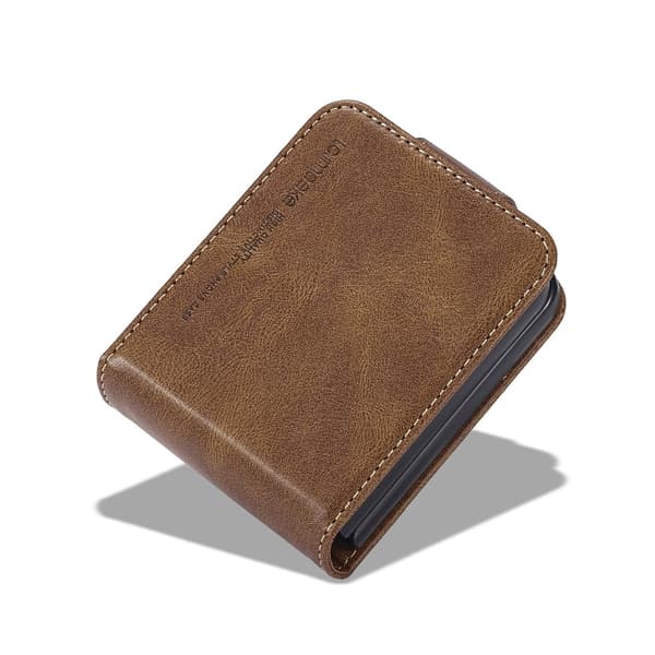 LC.IMEEKE Telefonpungcover med støtteben til Samsung Galaxy Z Flip8 Brown
