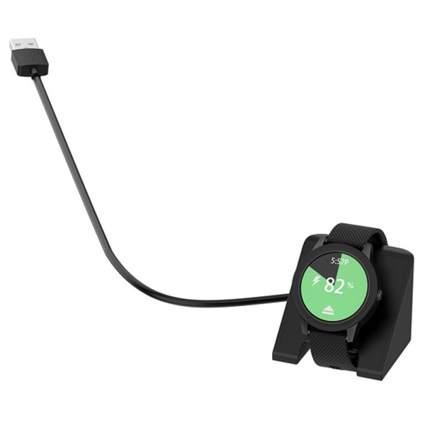 Ladestasjon for Garmin Venu 3 Venu 3S Instinct 2X Vivoactiv 5 Black