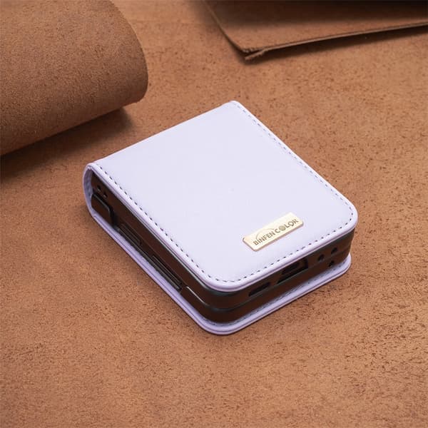 BINFEN COLOR Stødsikkert telefoncover til Samsung Galaxy Z Flip8 Light purple