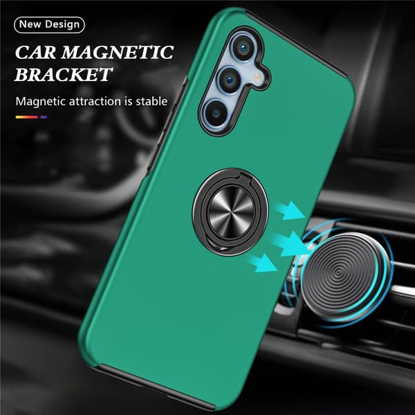 Mobildeksel med Ringholder for Samsung Galaxy A37 5G Green