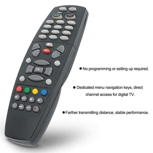 Fjärrkontroll Ersättning för Dreambox DM800 / DM800HD / DM800SE Set Top Box Svart