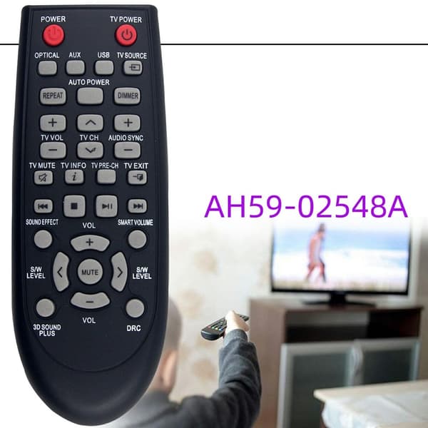 Fjärrkontroll Ersättning för AH59-02548A För Samsung Soundbar Svart