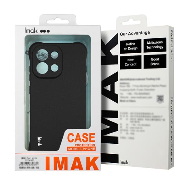 IMAK For Google Pixel 10 / 10 Pro Deksel TPU-telefonbeskyttelse Airbag-støtsikker Matte Black Black