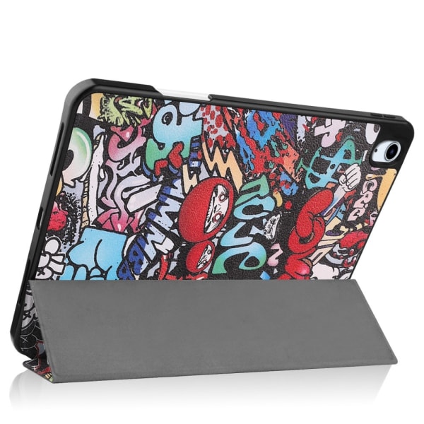 Till iPad Air 11 (2024) Slim fit tri-fold fodral Pennfack - Graffiti Multicolor