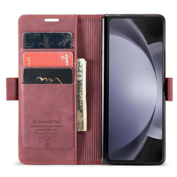 CASEME plånboksfodral Samsung Galaxy Z Fold 5 Röd