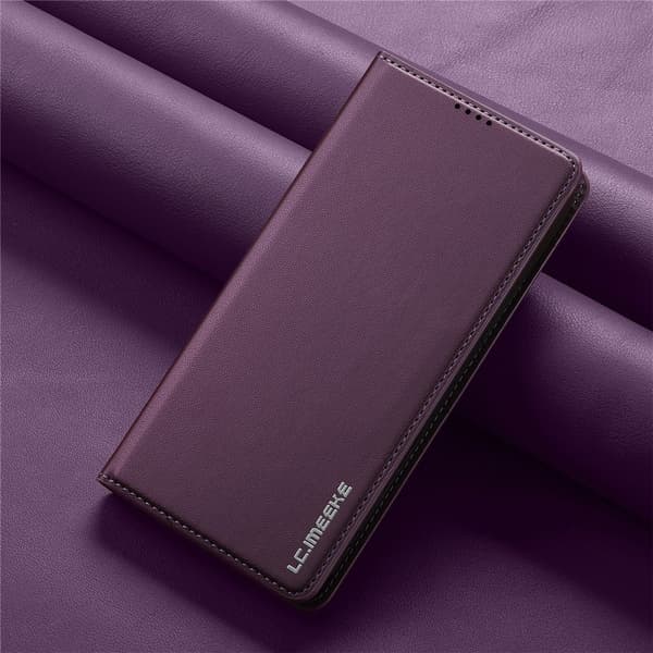 LC.IMEEKE Telefonlommebokdeksel med støtteben til iPhone 18 Pro / 17 Pro Purple