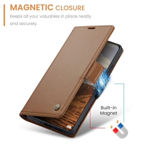 CASEME Retro Pung Taske til Xiaomi 14 Brown