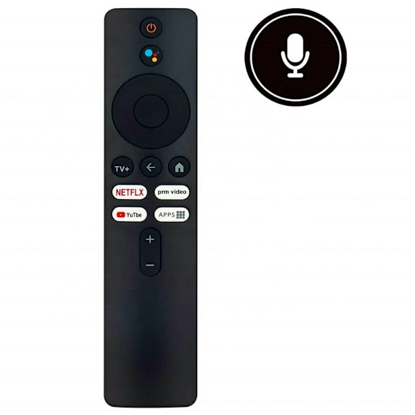 Fjernkontroll Erstatning for XMRM-M3 Xiaomi TV Stemmefunksjon Black
