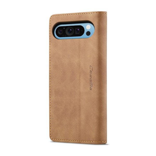 CASEME För Google Pixel 9 Pro XL Fodral Stativ Telefonfodral Brun