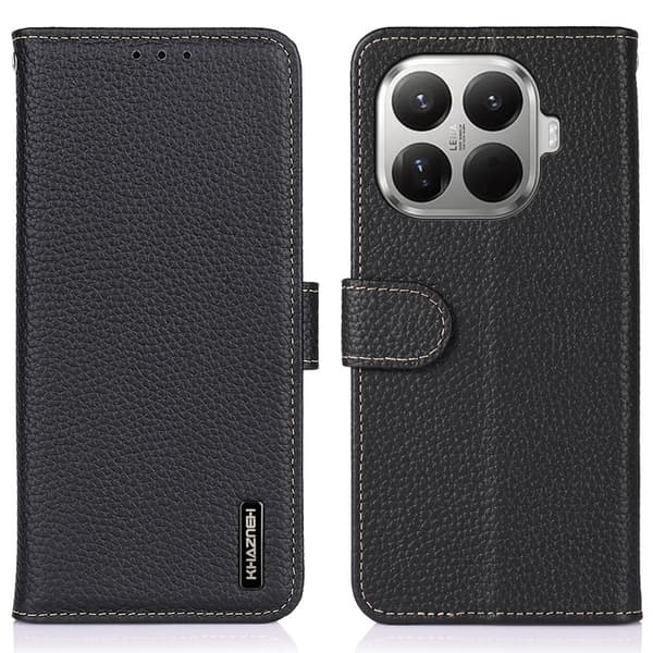 KHAZNEH Til Xiaomi 17T Læder Wallet Cover Black