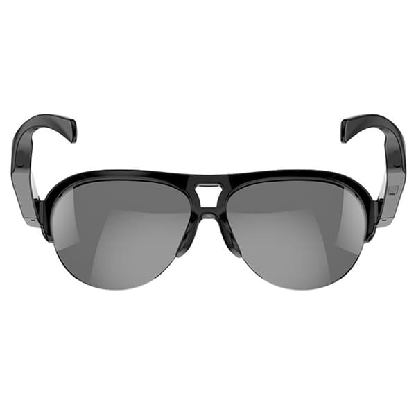 144 sprog oversættelse oversætter Smart AI Bluetooth solbriller UV400 hovedtelefoner Black