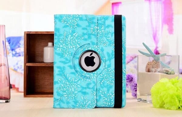 Cover iPad Mini 1/2/3 360 Rotasjon Blomster Orange