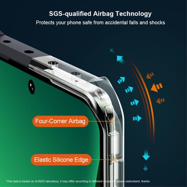 XUNDD Bakdeksel for Xiaomi 13 Pro Akryl+TPU Telefonveske Black