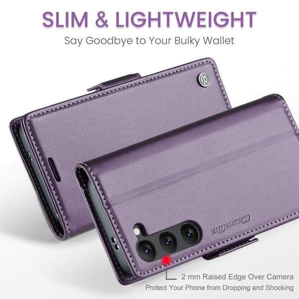 CASEME Plånboksfodral Samsung Galaxy S25 - Lila Lila