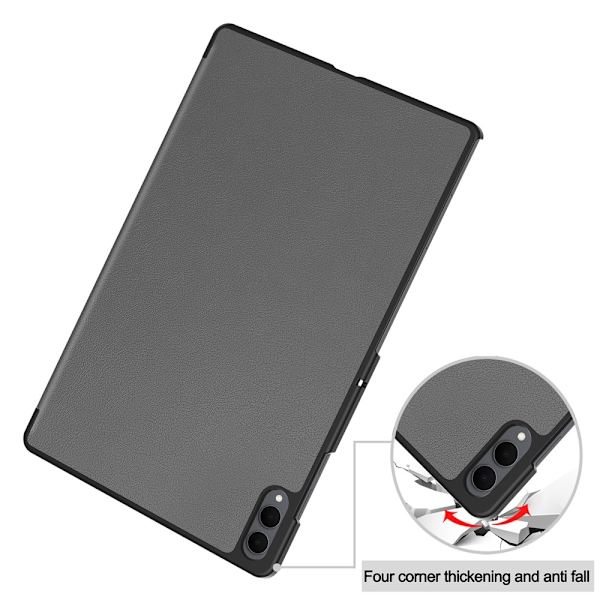 Til Samsung Galaxy Tab S11 Ultra Stativveske Støtsikker Grey