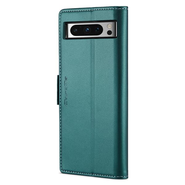 CASEME Retro Lommebok Etui for Pixel 8 Pro - Grønn Green