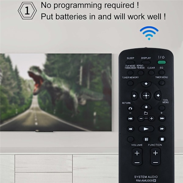 Fjernkontroll utskiftning for RM-AMU009 for Sony Audio System Black