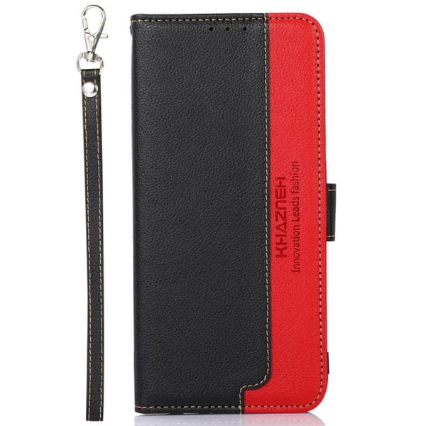 KHAZNEH Til Google Pixel 9 Pro XL Pung Etui Litchi Struktur Telefoncover Black