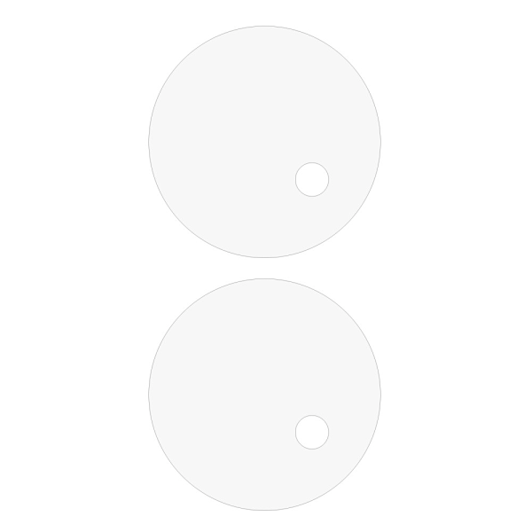 2STK Til Xiaomi Redmi 14C Kameraobjektivbeskytter Hærdet Glas Objektivfilm Black