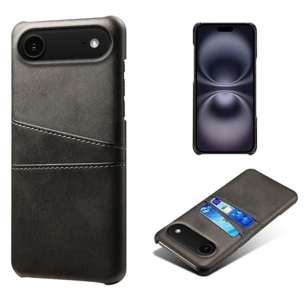 KSQ Deksel med kortplass for iPhone Air Svart Black
