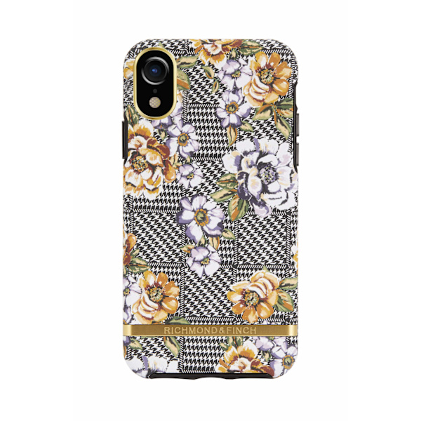 Richmond & Finch skal till IPhone XR - Floral Tweed Brun