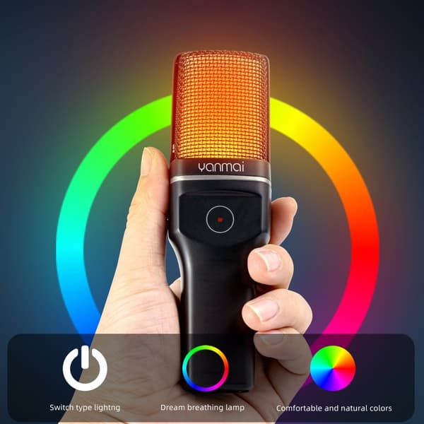 YANMAI Live Streaming Langaton RGB - mikrofonipelipeli verkossa Black