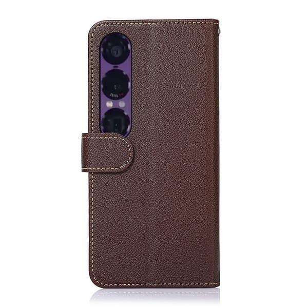 KHAZNEH Sony Xperia 1 VII Plånboksfodral Brun/Blå Brun