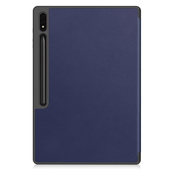 För Samsung Galaxy Tab S10 Ultra Stativfodral Stötsäkert med Pennhållare - MörkBlå Blå