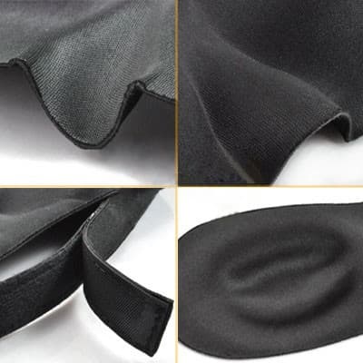 Sovmask 3D foam lyxig skön Musta Black